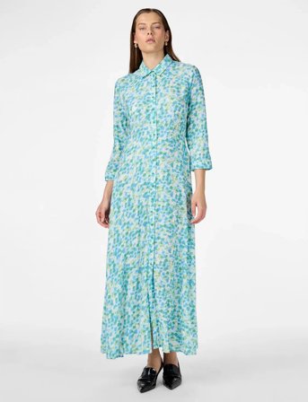 YAS Yassavanna Long Shirt Dress S. Noos - Blue - M