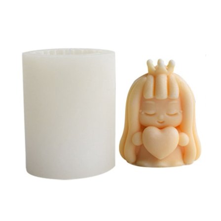 Mini 3D dyreharpiksform Havfruer Rever Jente Epoksyform Silikonkakedekorasjonsform DIY Aromaterapihåndverk null - C