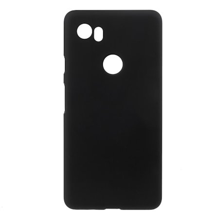 Rubberized Hard Plastic Cover for Google Pixel 2 XL - Black