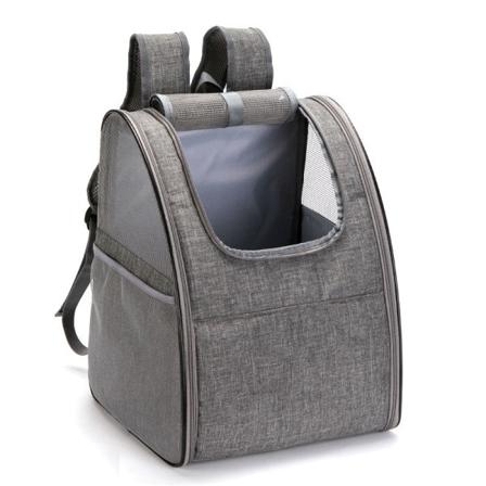 Bärbar PET-väska Andas kattväska Hundryggsäck Husdjurstillbehör 34x28x42cm Gray