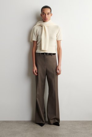 COS Women's T-Shirt In Cashmere in Beige