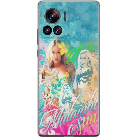 Yhteensopiva Puhelinkuori Motorola Edge 30 Ultra Seikkailumaailma Steve, Creeper ja eläimillä värikkäässä palikkagrafiikassa