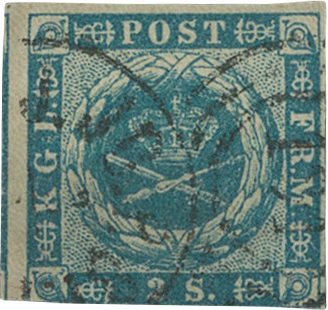 Danmark 1854 - AFA 3 - Stemplet
