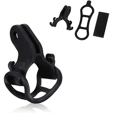 Cykel ficklampa hållare, universell stabil cykelstyre ficklampa fäste hållare ljusklämma cykeltillbehör för ficklampa diameter mindre än 40 mm (svart)