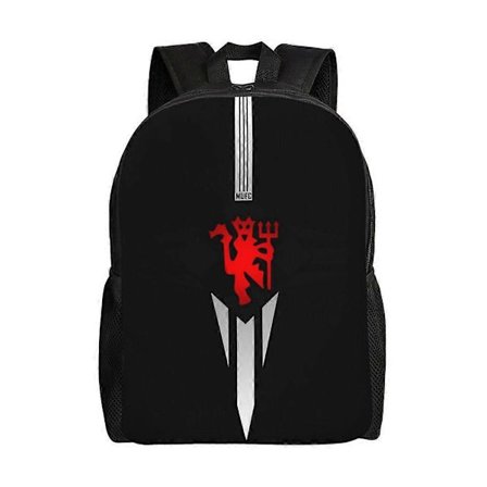 Manchester United Ryggsäck Tonåring Skolväska Canvas Notebook Ryggsäck Unisex-hjka2412 (FMY)