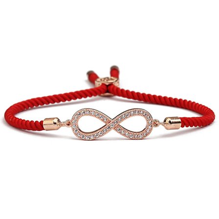 Dames armband justerbar handflätad rep handledskedja handgjorda smycken