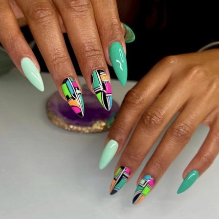 Almond Fake Nails False Nail 4 4