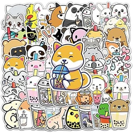 IC 50 stk Søte Drikke Anime Klistremerker Estetiske Kawaii Laptop Gitar Bagasje Kjøleskap Telefon Graffiti Klistremerke Dekal Barn Klassiske Leke