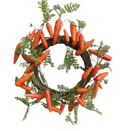 Påske Gulerods Krans Forårs Garland Dekoration Indendørs Udendørs