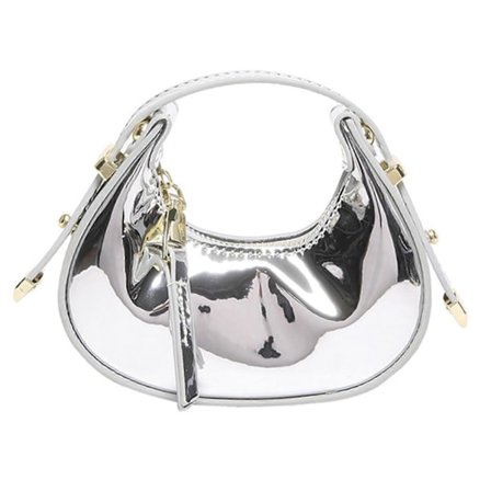 Kvinnors Aftonväska Elegant Clutch Handväska Iögonfallande Afton Clutch Väska Liten Knytkasse Aftonhandväska för Fest Silver