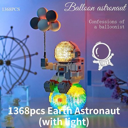 DIY Mini Mikro Raket Byggeklodser Rum Måne Satellit Astronaut Diamant Klodser Konstruktør Legetøj Til Børn Gaver