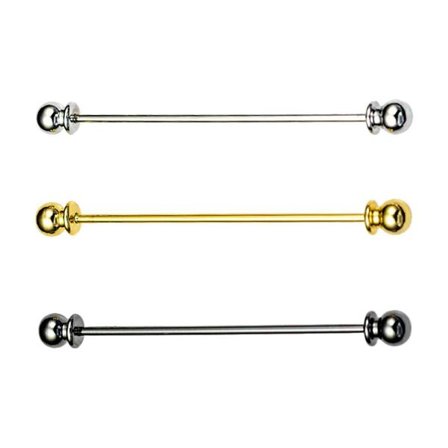 3 stk. klassiske kravespidser i kobber, herresmykker, formelle skjortekraveklemmer