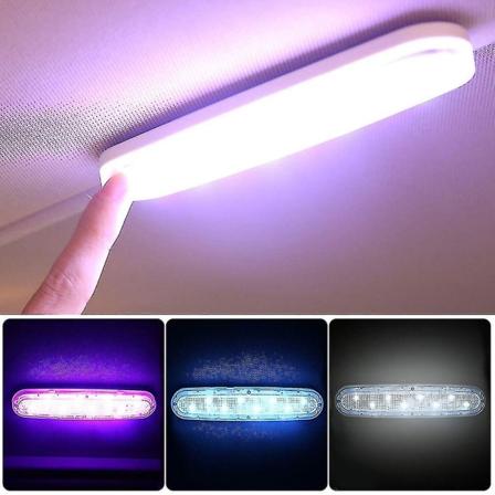 Universal bilinredningsljus USB uppladdningsbart läsljus Magnetisk led bilstyling Läsnattlampa inomhus taklampa