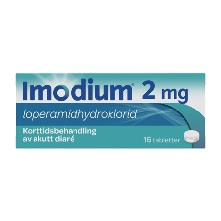 Imodium 2 mg tabletter, 16 stk.