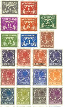 Holland 1928 - Roltandingzegels NVPH R33-R56 - Postfrisk