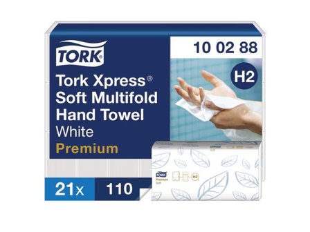 TORK Pappershandduk Premium Xpress Soft H2 2310/fp - Lyreco - Städ och hygien - Toalettpapper och torkpapper - Pappershanddukar