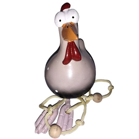 Keramik Kyckling Hilde Trädgårdsdekoration Djurfigur Trädgårdsplugg Keramikfigur Hantverksprydnad