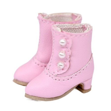 1 par dukkesko Mini High Top Boots ROSA