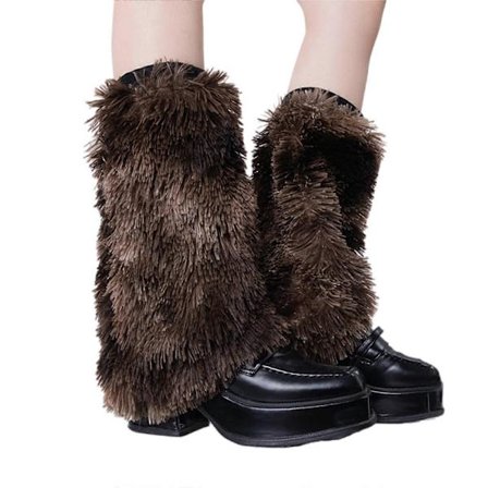 Fuzzy Plys Benvarmere til Damer Vinter Termiske Varme Pelsstøvler Omslag Manchetter for at Tilføje Varme og Stil til Enhver Ensemble