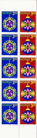 Norge 1989 - AFA 1033Cv + 1034Ch - Postfrisk hæfte