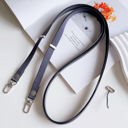 Icke-magnetisk sugpropp mobiltelefon långt rep lämpligt för Apple 17 justerbart mobiltelefonrep diagonalt långt band