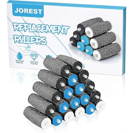 [20 stk.] Udskiftningsruller til Scholl Velvet Smooth, 3 typer af ruhed, pimpsten refill