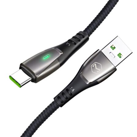 Mcdodo 5a Super Charge Type-c 1.5m Nylon Kabel - Svart Black Svart