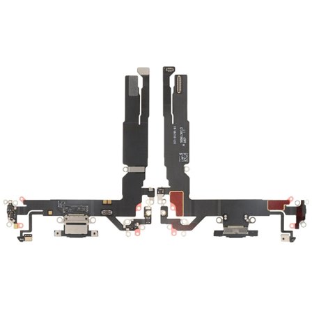 Laddkontakt med Flexkabel för iPhone 17 - Svart