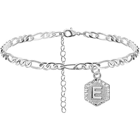 Initial Ankelkjeder for Kvinner Sølv Ankelkjede Gull Bokstav Ankelkjede Med Initialer Gull Ankelkjeder for Kvinner Initial Ankelkjede Sølv Ankelkjeder