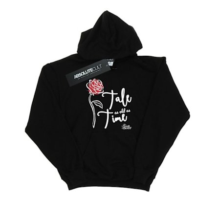 Disney Girls Tale As Old As Time Rose Hoodie 7-8 år Svart