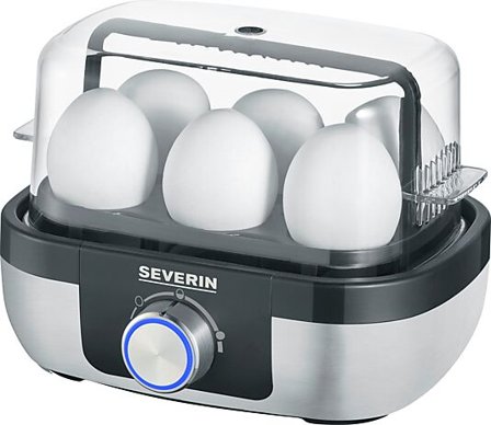 Eggkoker 1-6 Egg m/Timer Stål