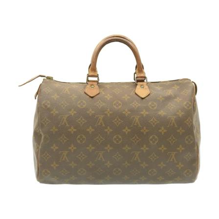 Louis Vuitton Vintage, Pre-owned Speedy 35 Monogram Handbag Bruin, Dames, Maat:ONE Size