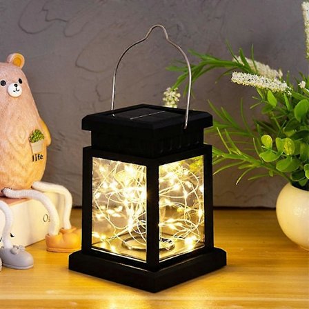 Vattentät LED Solcellsdriven Hängande Lykta Utomhus Trädgård Bordslampa