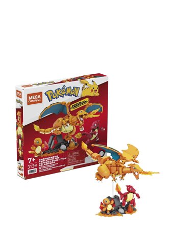 MEGA Pokémon Pokémon Building Toy Kit Charmander Set With 3 Action Figures (313 Pieces) For Kids - Multi/patterned - ONE SIZE