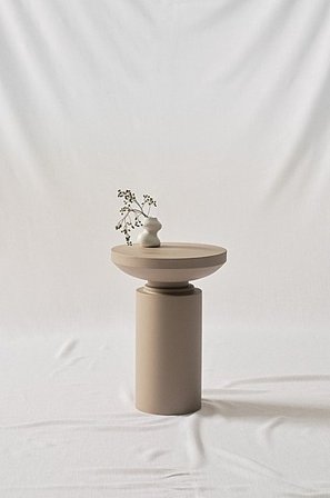 Jotex - Sidobord ø 35,5 Cm Järn Beige LOLISE - Köp Sidobord & småbord hos Jotex