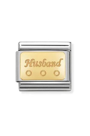 Engraved signs 18k Husband