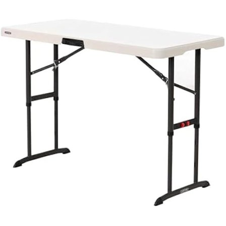 Foldbar bord - LIFETIME - Standard - 122 x 86 x 61 cm - Farve Creme - Plastisk Harpiks