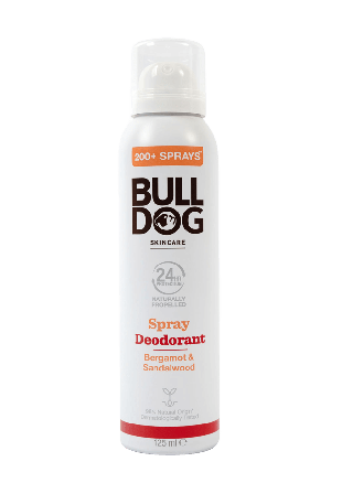 Bulldog Bergamot & Sandalwood Spray Deodorant Deo Herr 125ML