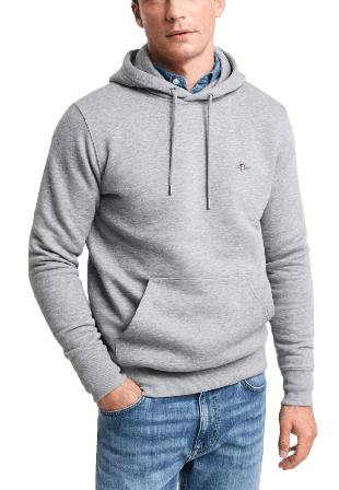 GANT Shield Hoodie Tröjor Herr Grå XL