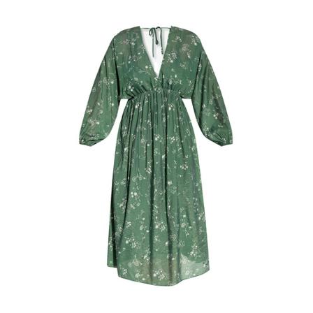 Samsøe Samsøe, Gertrud floral dress Groen, Dames, Maat:S