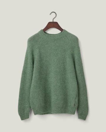 Lexington Raglanpullover aus Alpakamischung, grün