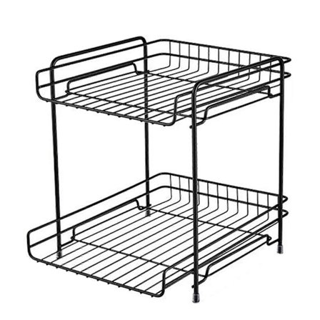 Køkkenbordsorganisator Hylde Snacksopbevaring Bærbar Kurv Opbevaringsstativ Skrivebordsholder til Badeværelse Toilet Hjem