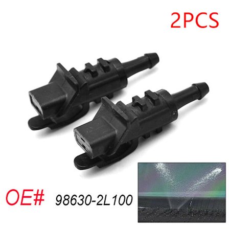 2X For I30 MK1 Elantra Touring Frontvisker Spyler Spray Munnstykke