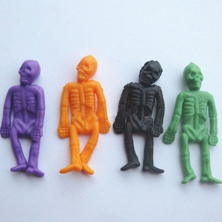 24stk Kraniedukke Skeleton Pendant 6CM4 FARVER 4 FARVER