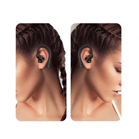 Trådlösa hörlurar Bluetooth-hörlurar brusreducerande vattentäta sporthörlurar öronsnäckor trådlösa stereo och mikrofon