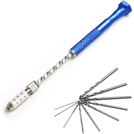 Håndboremaskine Smykkeboremaskine med Mikrobor 0,5 mm - 2,8 mm Håndboremaskine Mikro Håndværk HSS Twist Skarp Mini Boremaskine