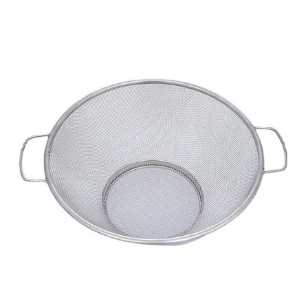 Rustfritt Stål Finmasket Sil - Rask Avrenning For Grønnsaker Og Pasta
