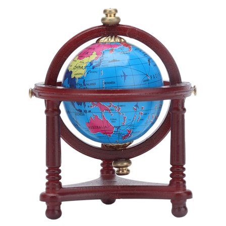 Dukkehus Globus Model Uddannelsesmæssig Simulation 1:12 Miniature Verdens Globus Tilbehør med Stativ