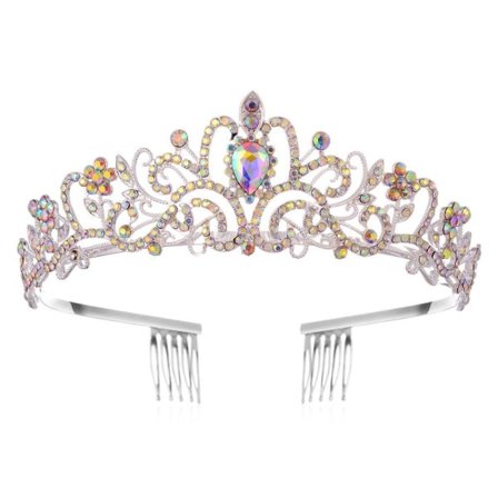 Kristall Rhinestone Crown Coiffure Crown Tiara MULTICOLOR Multicolor