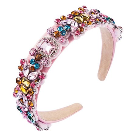 Brett pannband Crystal Rhinestone Pannband ROSA